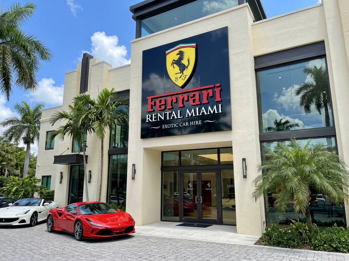 Ferrari prancing horse logo for Ferrari rental Miami
