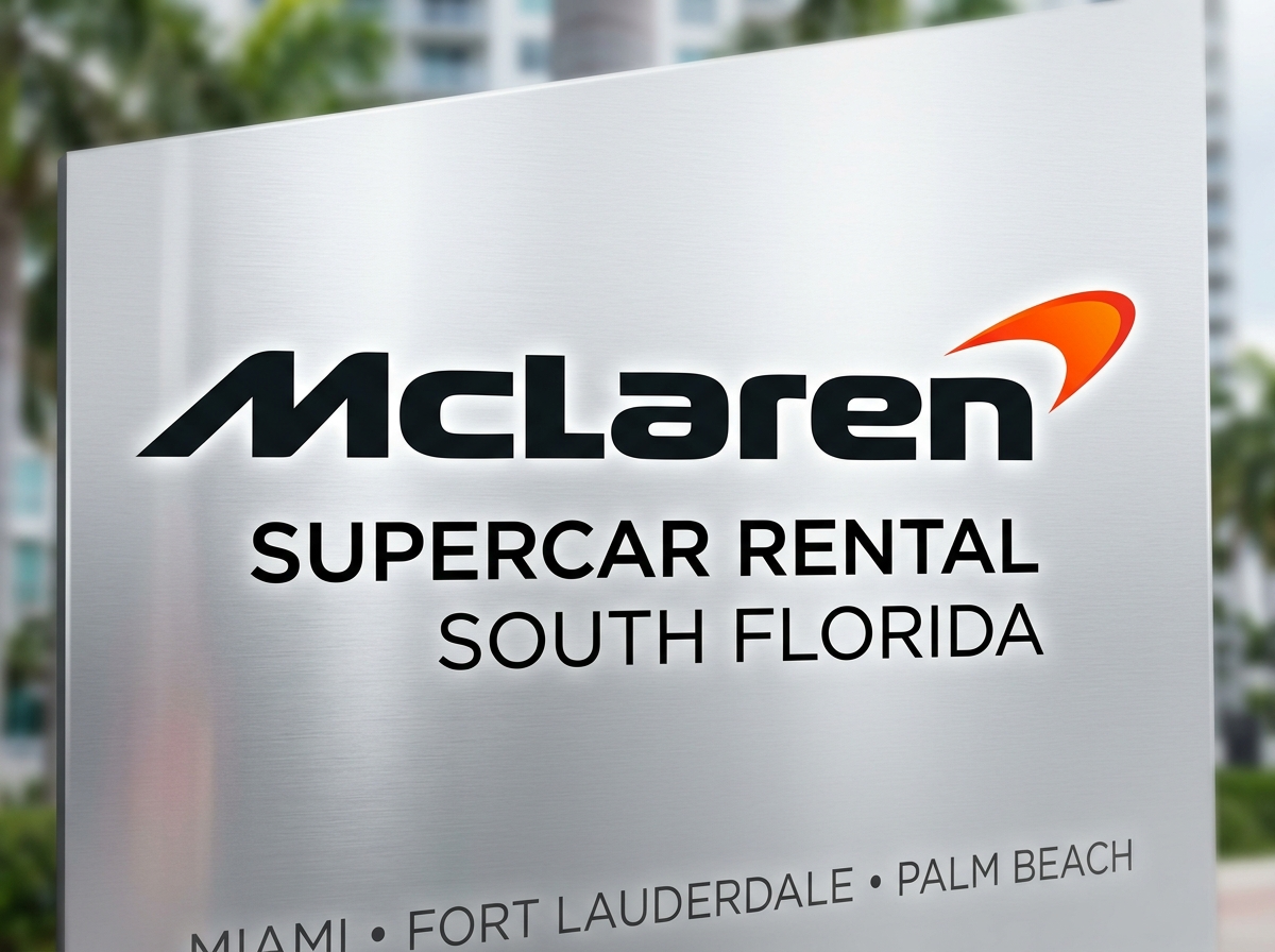 McLaren logo for McLaren supercar rental South Florida