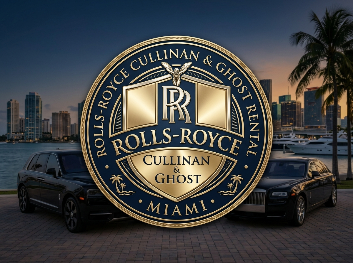 Rolls-Royce logo for Rolls-Royce Cullinan Ghost rental Miami