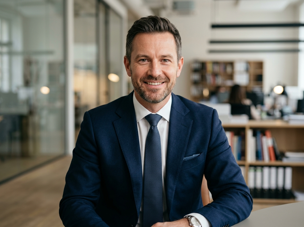 James K. client avatar businessman portrait professional headshot